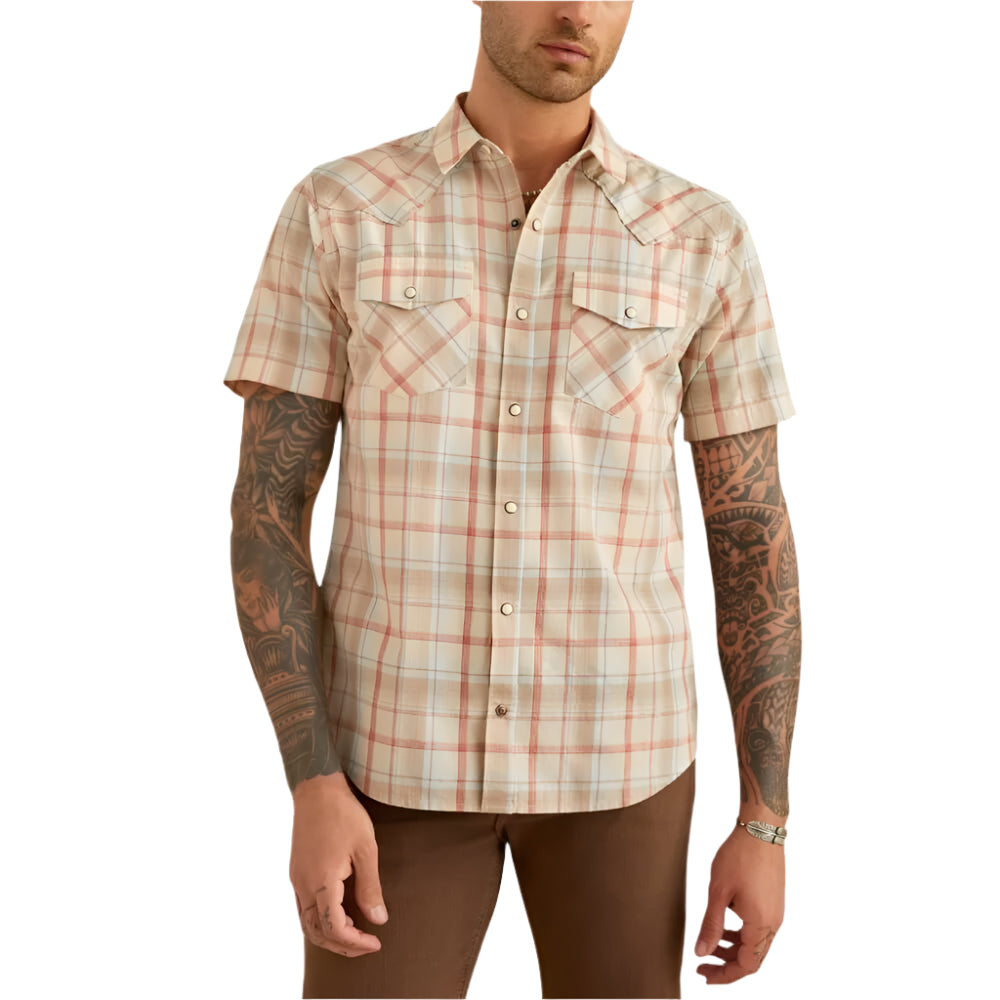 10054702 Mns Horton Retro Fit Shirt - Light Brown Light brown