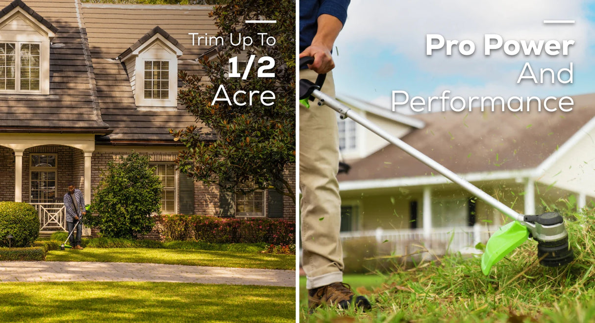 Greenworks Pro 80V 16-inch Cordless Battery String Trimmer with 2.0 Ah Battery & Charger