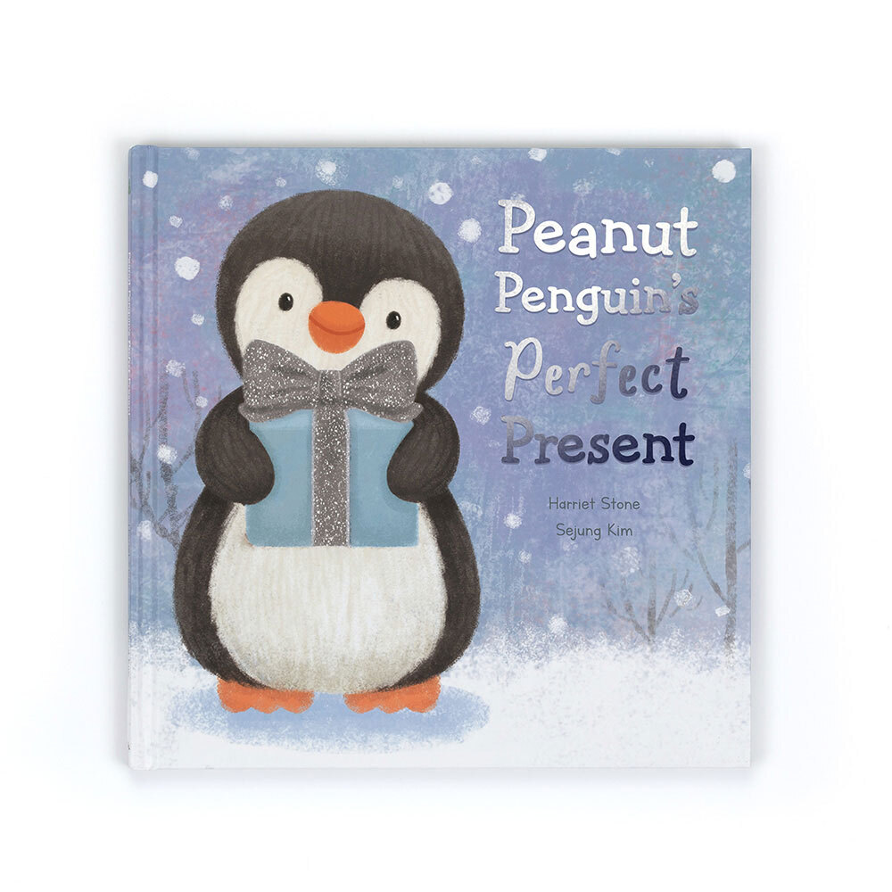 Jellycat Peanut Penguin`s Perfect Present Book Peanut present