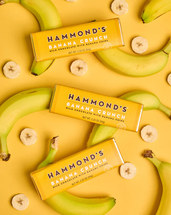 Hammond's Candies Banana Crunch Milk Chocolate Bar