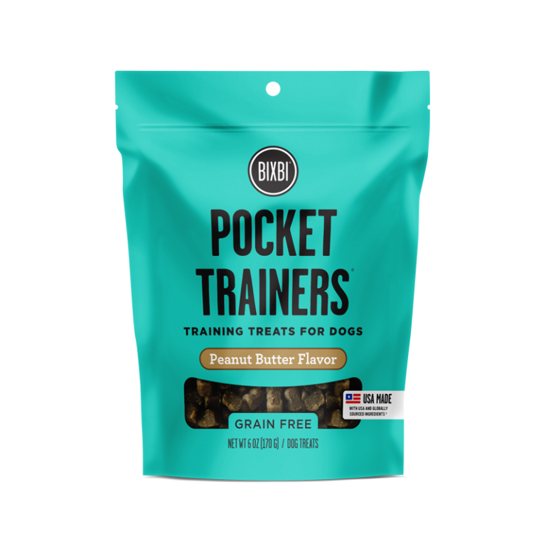 BIXBI Pet Pocket Trainers for Dogs - Peanut Butter Recipe - 6oz Peanut Butter
