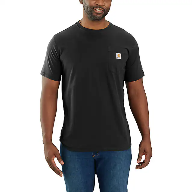 Carhartt Men's Force Relaxed Fit Short-Sleeve Pocket T-Shirt Black / / REG