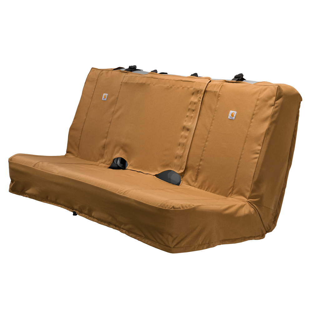 Carhartt Universal Fitted Nylon Duck Full-Size Bench Seat Cover Carhartt Brown