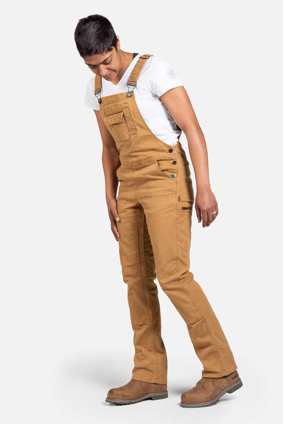 Dovetail Workwear Freshley Overall - Saddle Brown Canvas