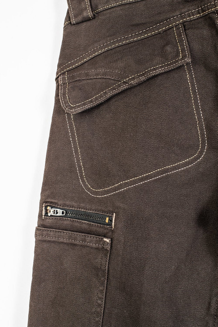 Dovetail Workwear Day Construct Pant - Dark Brown Canvas