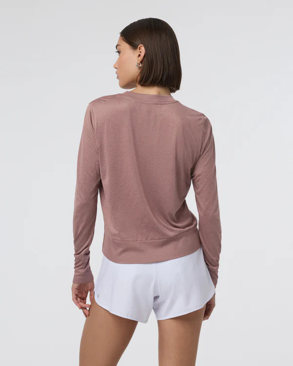Vuori Daydream Crew Long-Sleeve - Sedona Brown Heather