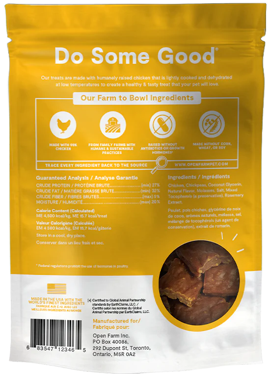 Open Farm Dehydrated Chicken Dog Treats - 4.5oz