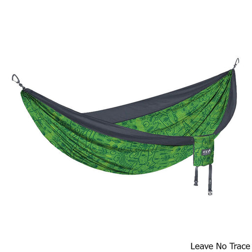Eagle Nest Outfitters Giving Back DoubleNest Print Hammock - Leave No Trace (LNT) LNT / Charcoal