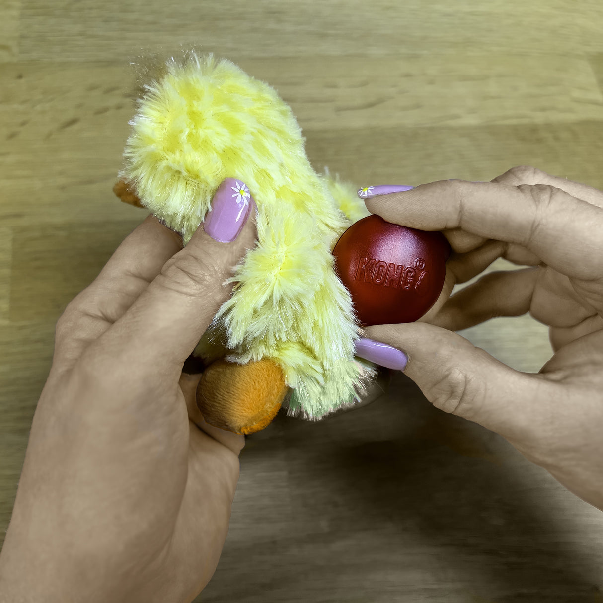 Kong Dr. Noyz Frog Unstuffed Dog Toy with Squeaker - X-Small