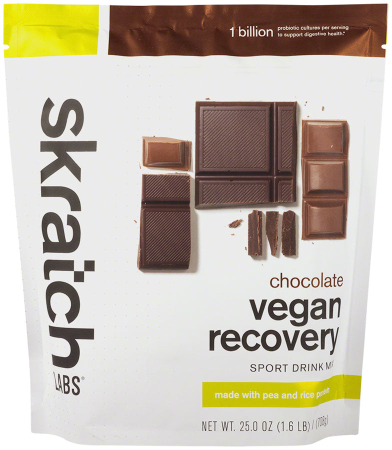 Skratch Labs Vegan Recovery Sport Drink Mix - Chocolate, 12-serving Resealable Pouch Chocolate