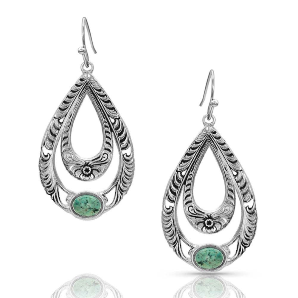 Montana Silversmiths Hidden Canyon Turquoise Earrings