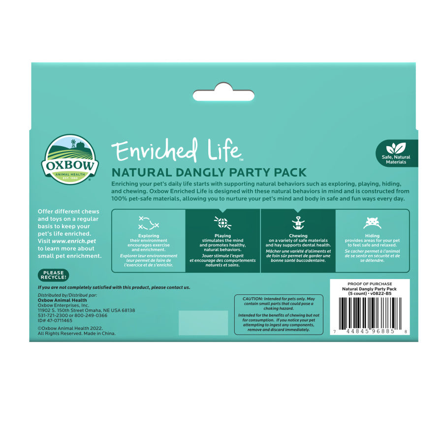 Oxbow Animal Health Enriched Life Natural Dangly Chews Party Pack