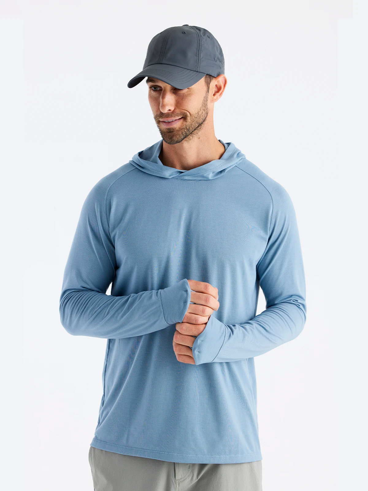 Free Fly Apparel Mens Elevate Hoodie - Blue Fog Blue Fog