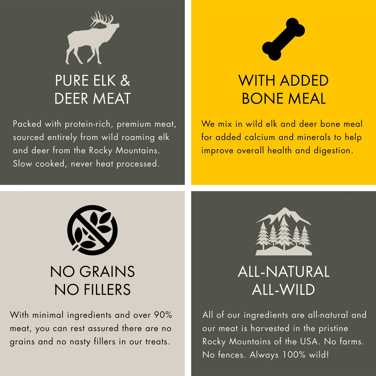 Mountain Wild WILD ELK AND VENISON DOG TRAINING TREAT NIBS