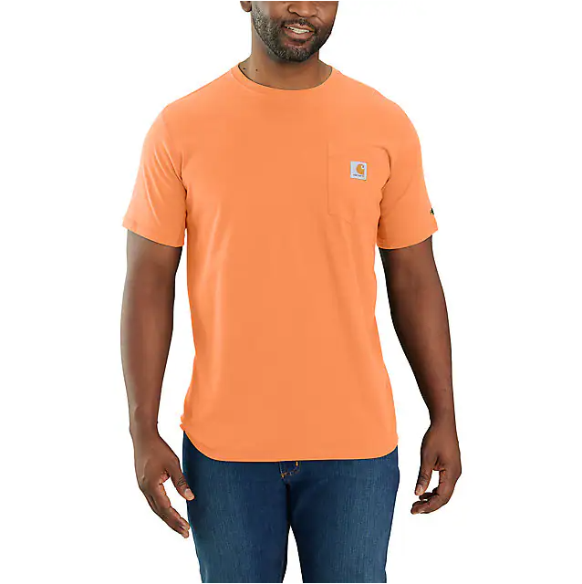Carhartt Men's Force Relaxed Fit Short-Sleeve Pocket T-Shirt Ginger Spice / / REG
