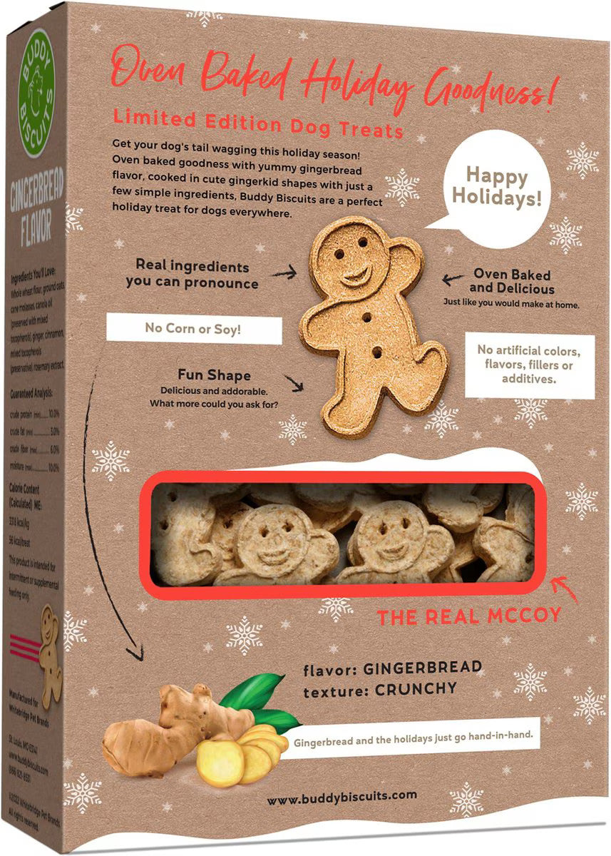 Buddy Biscuit Gingerbread Biscuits Dog Treats