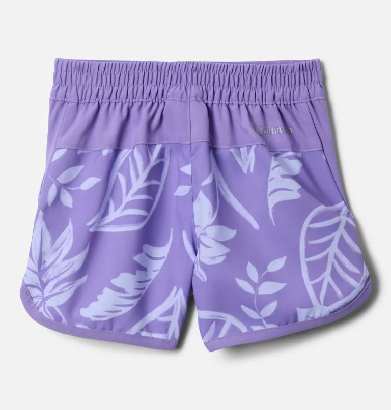 Columbia Girls Toddler Sandy Shores Board Shorts - Paisley Purple Pasteled Tonal