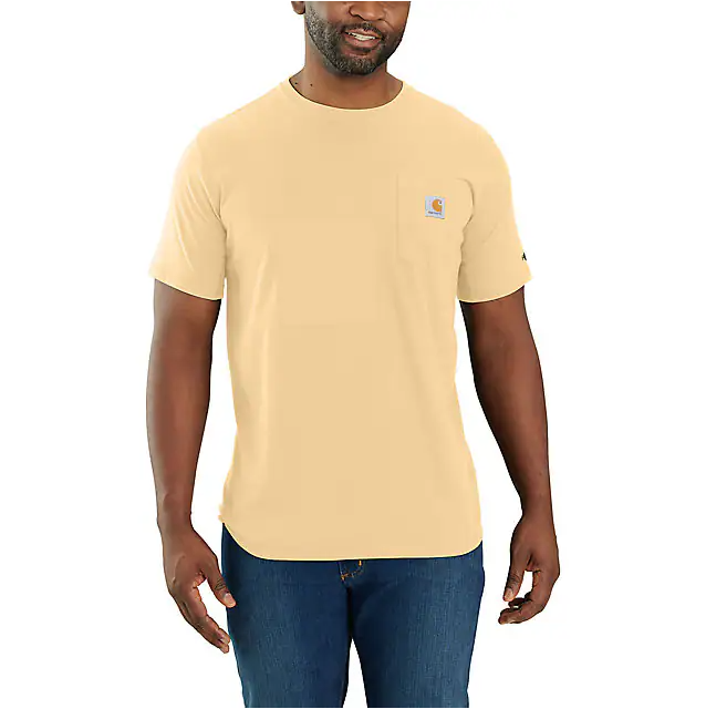 Carhartt Men's Force Relaxed Fit Short-Sleeve Pocket T-Shirt Golden Mist / / REG
