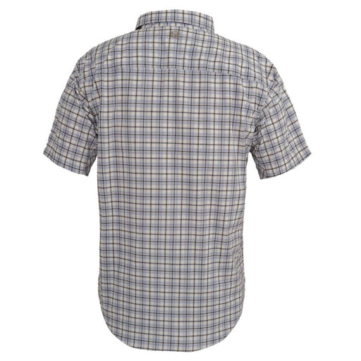 Noble Outfitters Men's FullFlexx Short Sleeve Shirt Haze Blue Plaid / REG