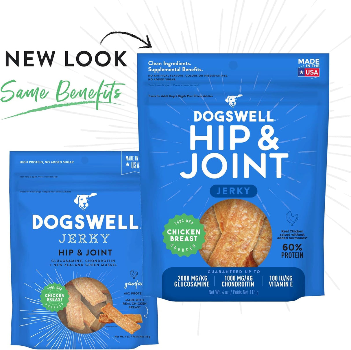 Dogswell Hip & Joint Jerky Dog Treats (Chicken Breast Recipe) - 12oz