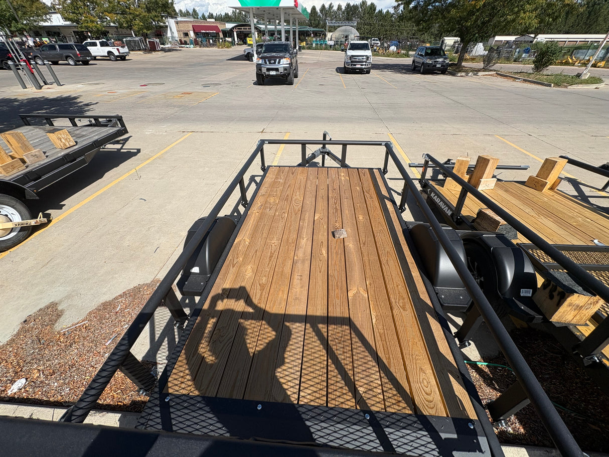 Karavan 5.5x11 Pro utility trailer with aluminum rims