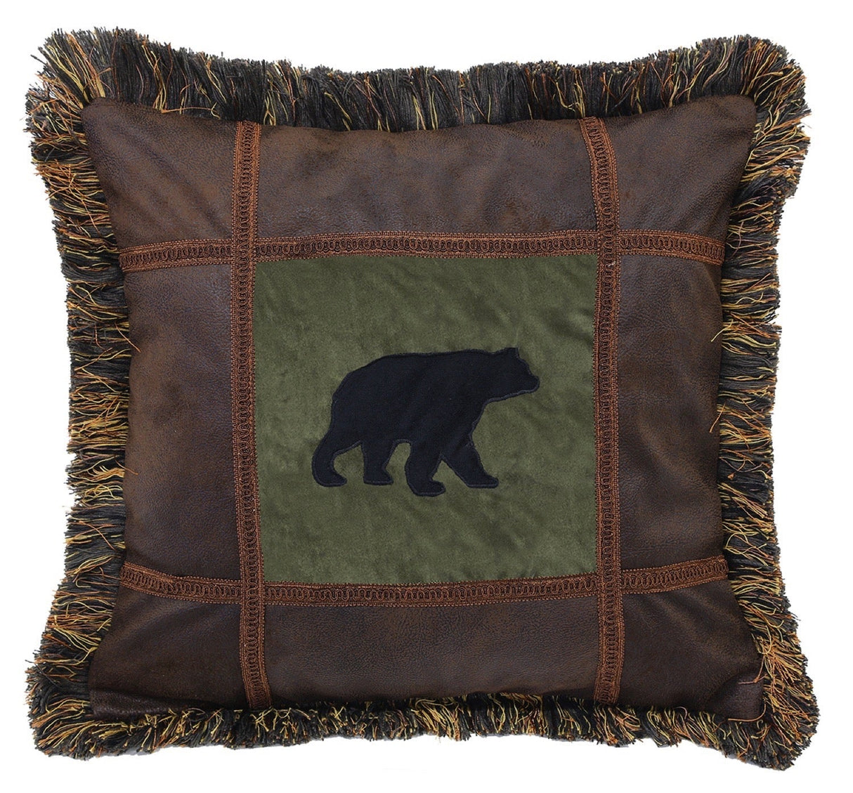 Carstens Inc Bear On Pine Pillow