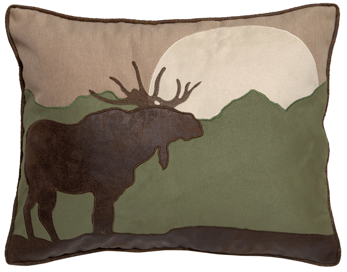 Carstens Inc Moose Scene Pillow