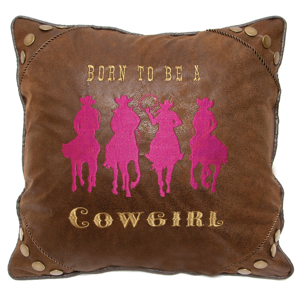 Carstens Inc Born To Be A Cowgirl Pillow