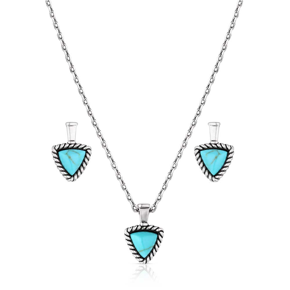 Montana Silversmiths Braided Journey Turquoise Jewelry Set