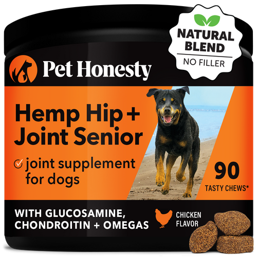 Pet Honesty Hemp Hip + Joint Health Senior Supplement Chews - Chicken Chicken