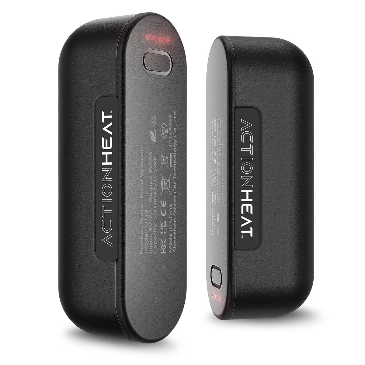Action Heat 5v Dual Magnetic Electric Hand Warmer Black