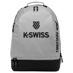 K Swiss Pickleball Backpack, Grey Grey black