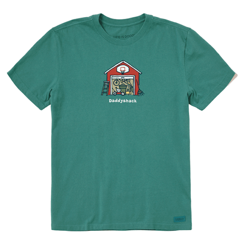 Life is Good Men's Daddyshack Crusher Tee Spruce Green
