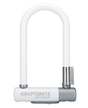 Kryptonite Krypto Series 2 Mini-7 U-lock - 3.25 X 7, Keyed White
