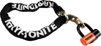 Kryptonite New York Cinch Ring Chain 1213 And Evo Disc Lock Black