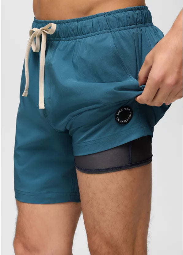 Prana La Jolla Lined Swim Short - Catalina