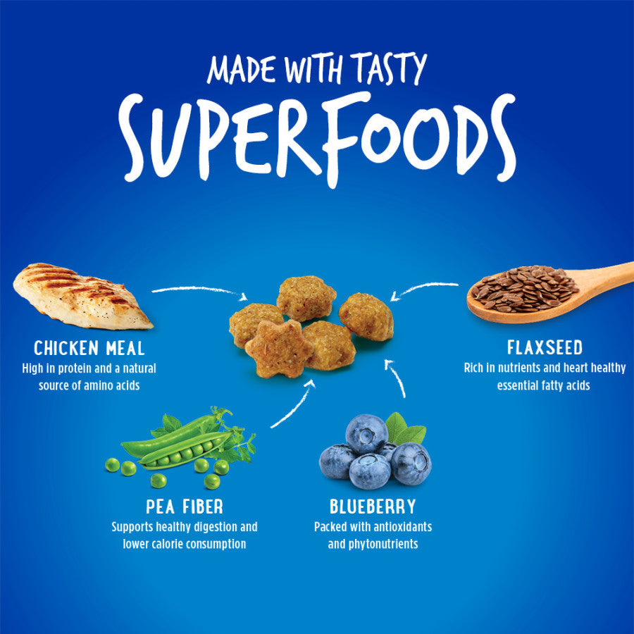 Fruitables Limited Ingredient Crunchy Cat Treats - Chicken Flavor with Blueberry - 2.5oz