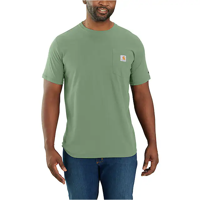 Carhartt Men's Force Relaxed Fit Short-Sleeve Pocket T-Shirt Loden Frost / / REG