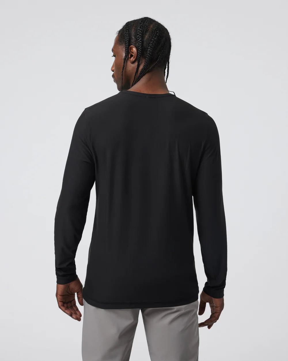 Vuori Long-Sleeve Strato Tech Tee - Black
