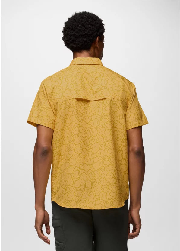 Prana Lost Sol Printed Short Sleeve Shirt - Pollen Feelings