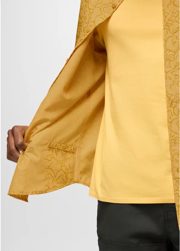 Prana Lost Sol Printed Short Sleeve Shirt - Pollen Feelings