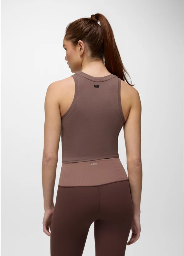 Prana Lotus High Neck Tank - Carob