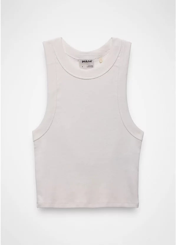 Prana Lotus High Neck Tank - Soft White