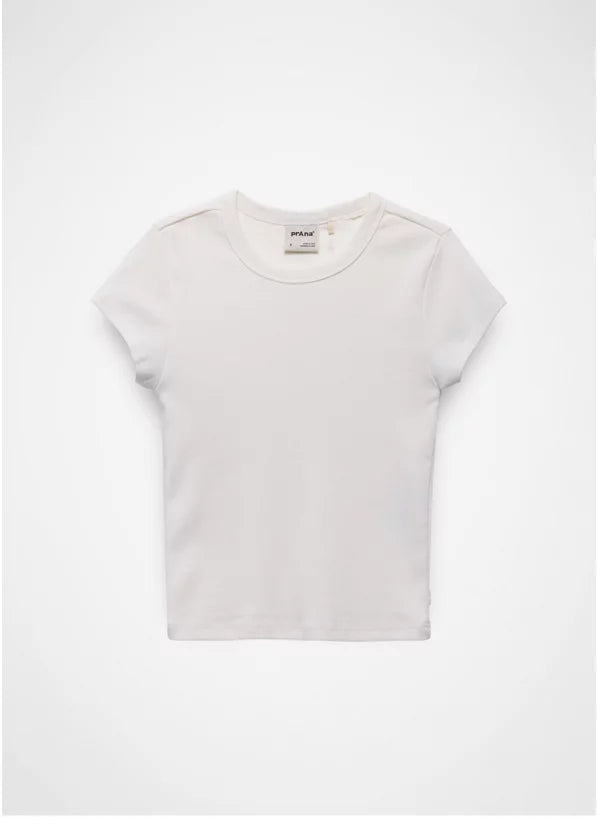 Prana Lotus Short Sleeve Tee - Soft White