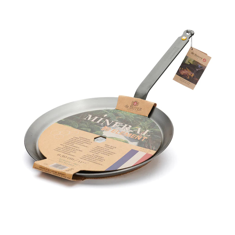 de Buyer MINERAL B Carbon Steel Crepe & Tortilla Pan