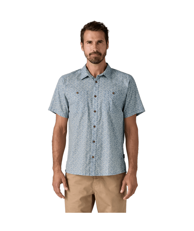 Patagonia M's Back Step Shirt - Mountain Breeze / Still Blue