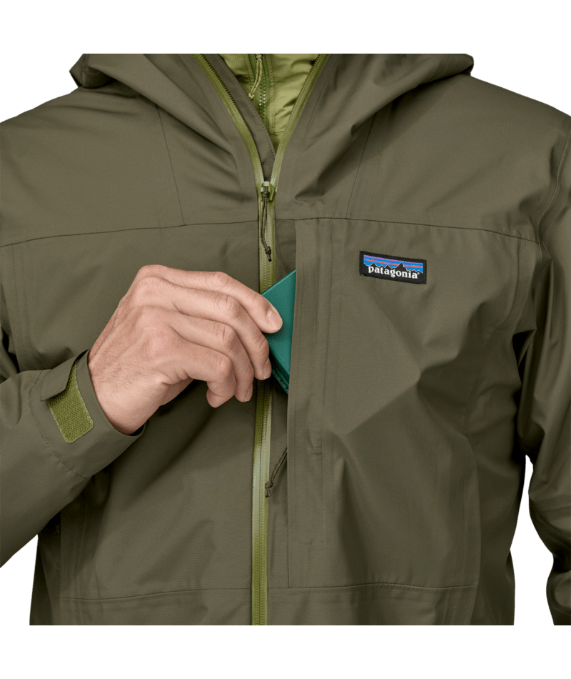 Patagonia M's Boulder Fork Rain Jacket - Basin Green
