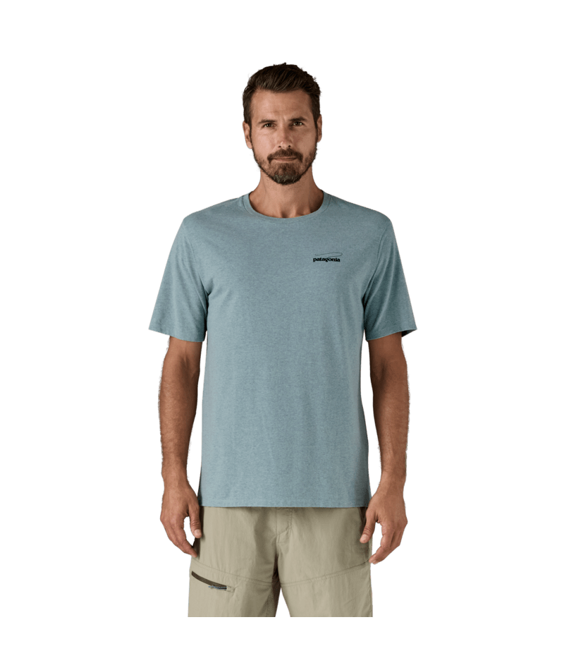 Patagonia M's Casting Logo Responsibili-Tee - Thermal Blue