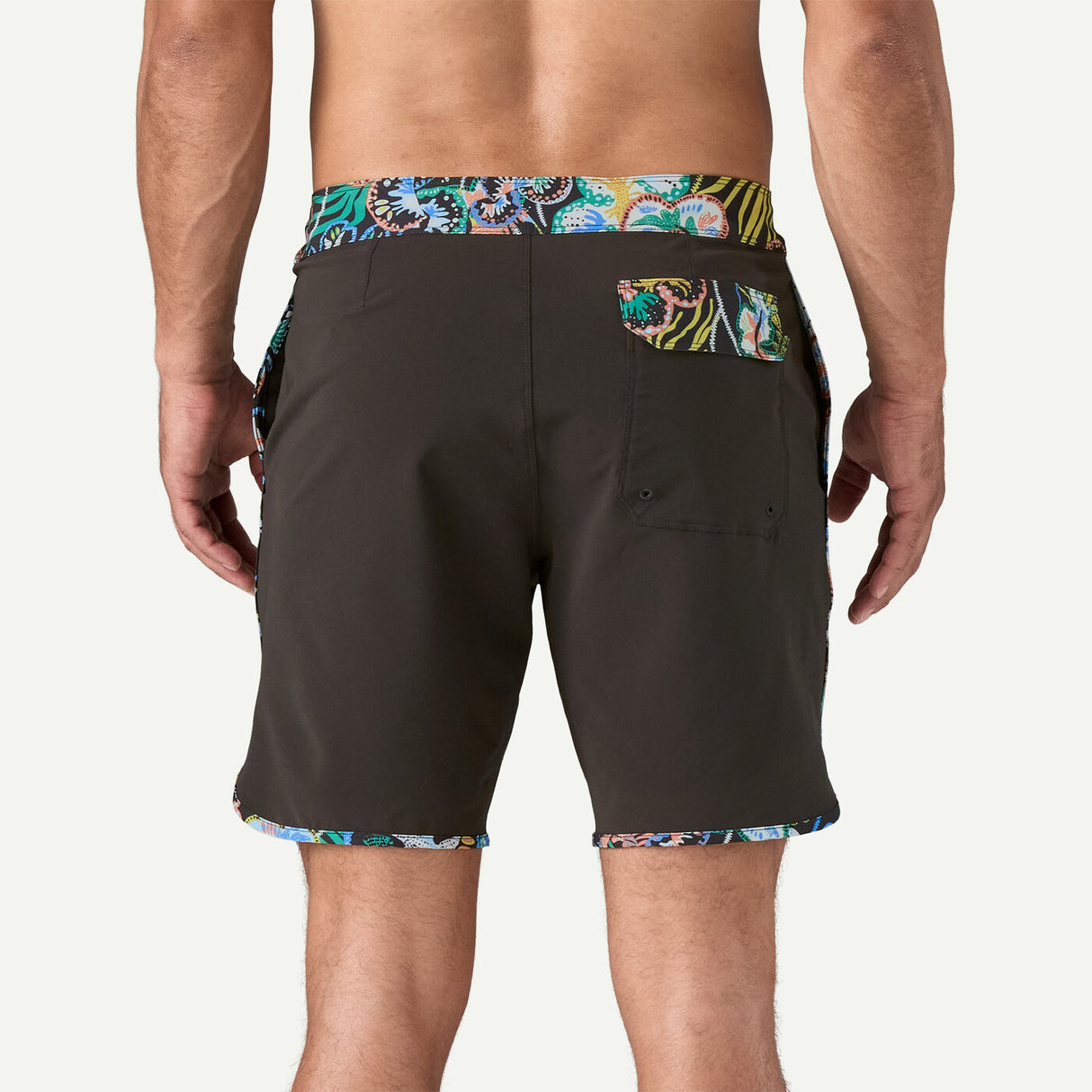 Patagonia M's Hydropeak Side Shore 18in. Boardshorts - Undersea / Black