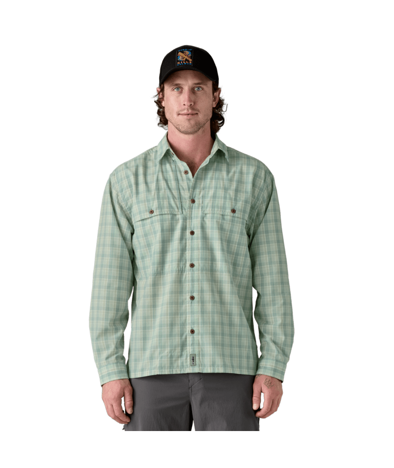 Patagonia M's Long Sleeve Island Hopper Shirt - Dipper / Rinsed Green